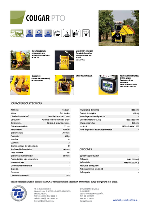 Wood Chippers TS-Industrie Cougar PTO