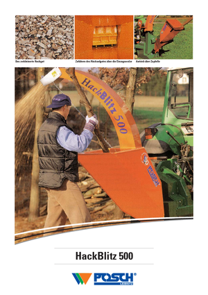 Wood Chippers Posch HackBlitz 500 Z-W-D