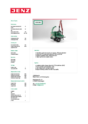 Wood Chippers Jenz HEM 540 Z
