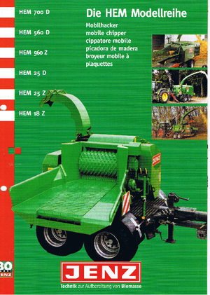 Wood Chippers Jenz HEM 18 Z