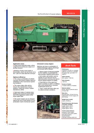 Ahşap parçalayıcılar Jenz HEM 820 DL