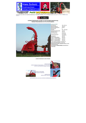 Ahşap parçalayıcılar Junkkari HJ 500 C