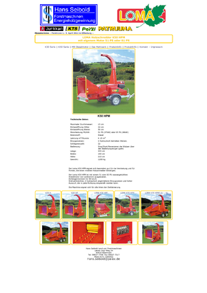 Wood Chippers Loma K 50 HPM