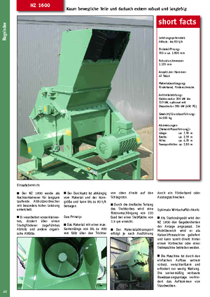 Ahşap parçalayıcılar Jenz NZ 1600 E