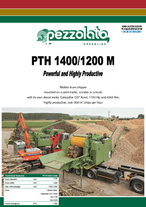 Ahşap parçalayıcılar Pezzolato PTH 1400/1200