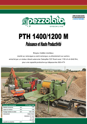 Ahşap parçalayıcılar Pezzolato PTH 1400/1200