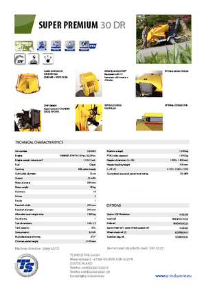 Ahşap parçalayıcılar TS-Industrie Super Premium 30 DR