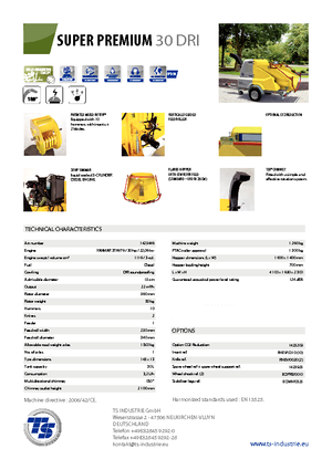 Ahşap parçalayıcılar TS-Industrie Super Premium 30 DRI