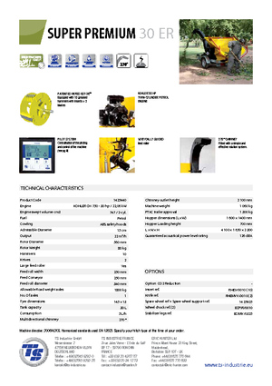 Wood Chippers TS-Industrie Super Premium 30 ER