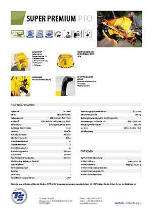 Wood Chippers TS-Industrie Super Premium PTO