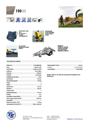 Wood Chippers TS-Industrie TS 190 M