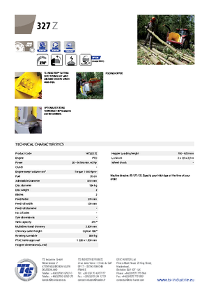 Ahşap parçalayıcılar TS-Industrie TS 327 Z