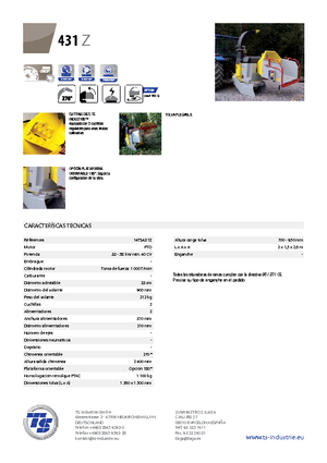 Wood Chippers TS-Industrie TS 431 Z