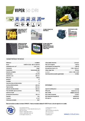 Wood Chippers TS-Industrie Viper 50 DRI