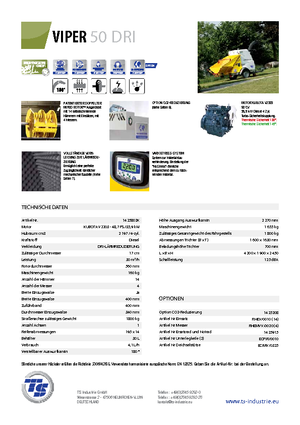 Wood Chippers TS-Industrie Viper 50 DRI