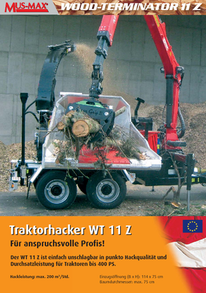 Wood Chippers MUS-MAX Wood-Terminator 11 Z