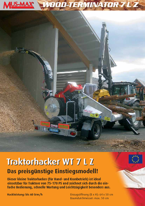 Wood Chippers MUS-MAX Wood-Terminator 7 LZ