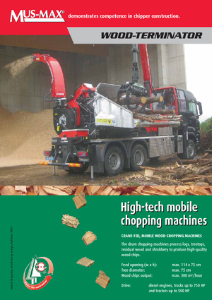 Ahşap parçalayıcılar MUS-MAX Wood-Terminator 7 LZ