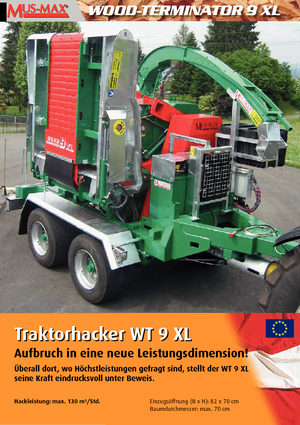 Wood Chippers MUS-MAX Wood-Terminator 9 XL Z