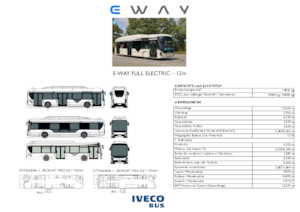 City buses Iveco E-way 12 m