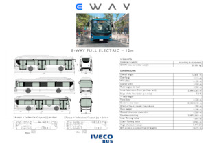 City buses Iveco E-way 12 m
