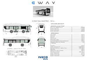 City buses Iveco E-way 9,5 m