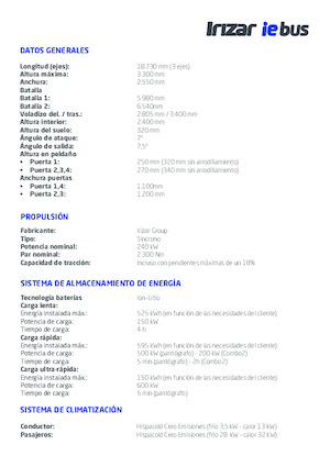City buses Irizar ie bus 18