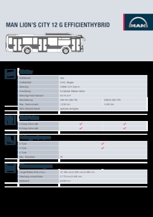 City buses MAN Lion’s City 12 G