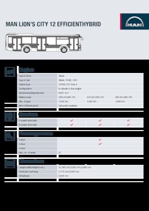 City buses MAN Lion's City 12