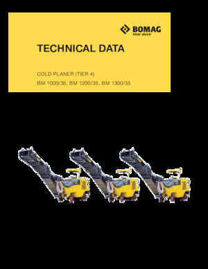 Cold Milling Machines Bomag BM 1200/35