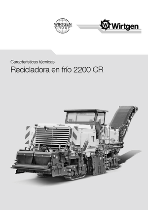 Road Recycling Machines/-Cold Recyclers Wirtgen 2200 CR
