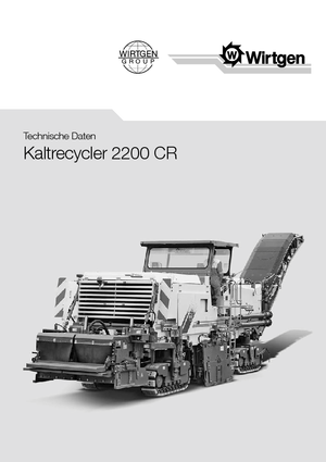 Road Recycling Machines/-Cold Recyclers Wirtgen 2200 CR