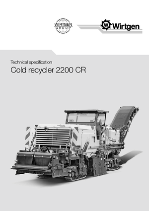 Road Recycling Machines/-Cold Recyclers Wirtgen 2200 CR