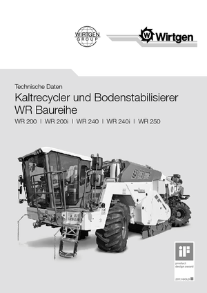Road Recycling Machines/-Cold Recyclers Wirtgen WR 240i
