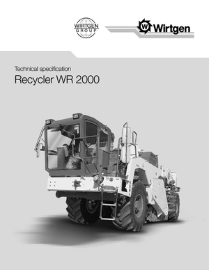 Road Recycling Machines/-Cold Recyclers Wirtgen WR 2000