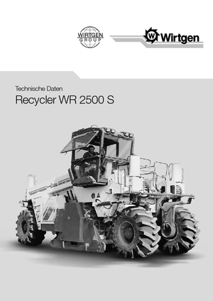 Road Recycling Machines/-Cold Recyclers Wirtgen WR 2500 S