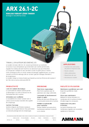 Combination Rollers Ammann ARX 26.1-2C