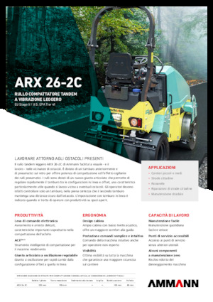 Combination Rollers Ammann ARX 26-2C