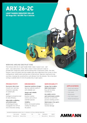 Combination Rollers Ammann ARX 26-2C T4f