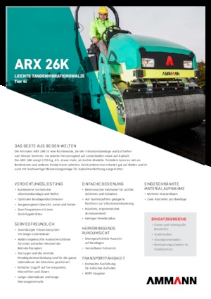 Combination Rollers Ammann ARX 26 K