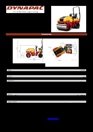 Kombinasyon makaralar Dynapac CC 1300 C