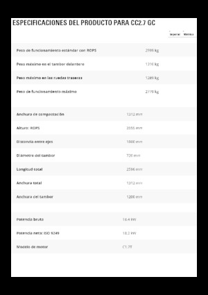 Combination Rollers Caterpillar CC2.7GC