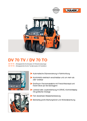 Combination Rollers Hamm DV 70 TV