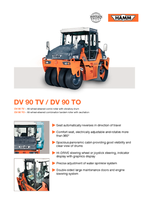 Combination Rollers Hamm DV 90 TV