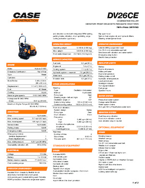 Combination Rollers Case DV26CE