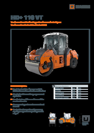 Combination Rollers Hamm HD+ 110 VT