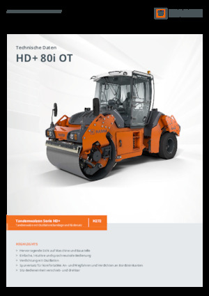 Combination Rollers Hamm HD+ 80i OT