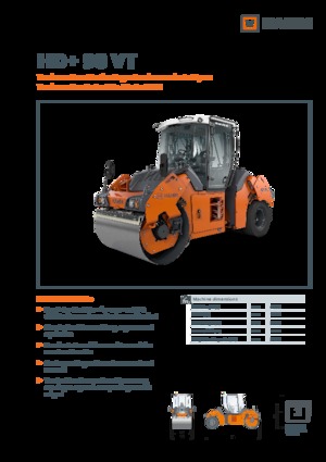 Combination Rollers Hamm HD+ 90 VT