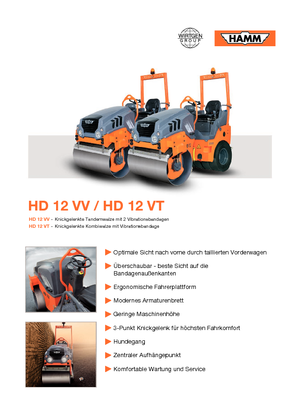 Combination Rollers Hamm HD 12 VT