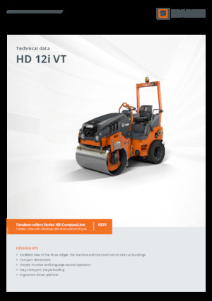 Combination Rollers Hamm HD 12i VT